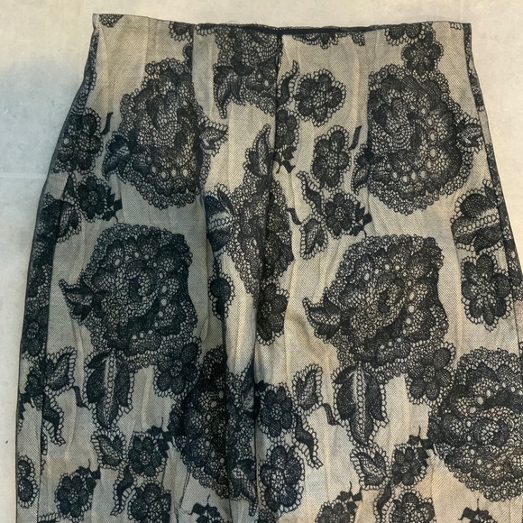 Plein Sud Indie Grunge Floral  Mesh Sharp Pencil Skirt Vamp Chic Black Gray FR38 - Picture 5 of 13